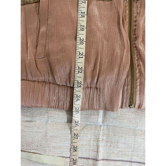 Zara Basic Women's Metaic Color Block Light Weight Full Zip Hooded Jacket - Medi - Picture 8 of 14